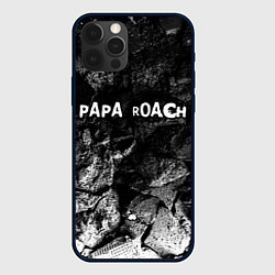 Чехол iPhone 12 Pro Max Papa Roach black graphite