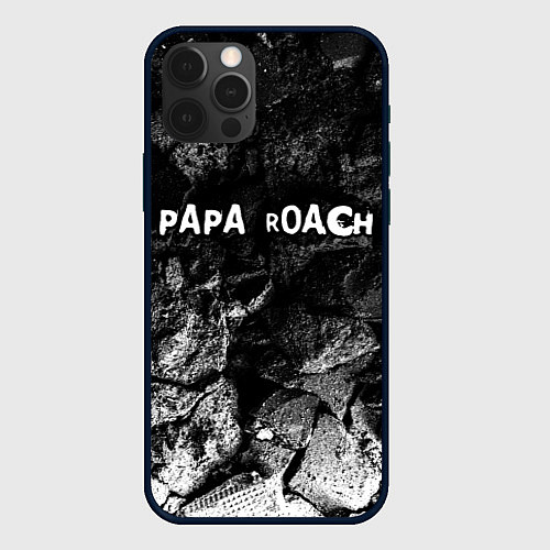 Чехол iPhone 12 Pro Max Papa Roach black graphite / 3D-Черный – фото 1