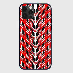 Чехол iPhone 12 Pro Max Красная техно броня