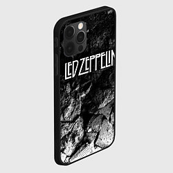 Чехол для iPhone 12 Pro Max Led Zeppelin black graphite, цвет: 3D-черный — фото 2