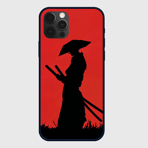 Чехол iPhone 12 Pro Max Девушка ронин / 3D-Черный – фото 1