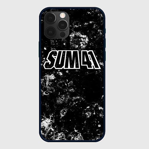 Чехол iPhone 12 Pro Max Sum41 black ice / 3D-Черный – фото 1