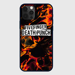 Чехол iPhone 12 Pro Max Five Finger Death Punch red lava