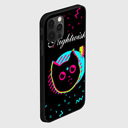 Чехол для iPhone 12 Pro Max Nightwish - rock star cat, цвет: 3D-черный — фото 2