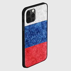 Чехол для iPhone 12 Pro Max Флаг России разноцветный, цвет: 3D-черный — фото 2