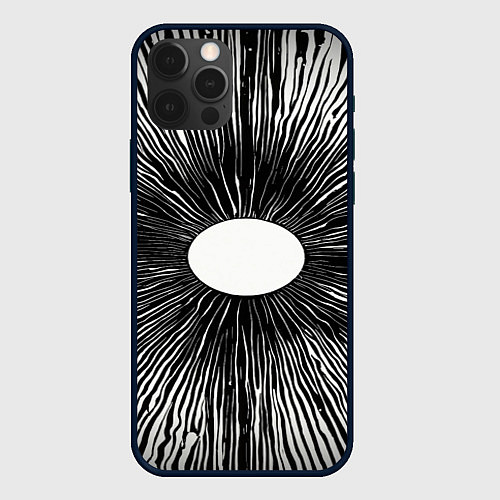 Чехол iPhone 12 Pro Max Поглощение / 3D-Черный – фото 1