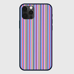 Чехол iPhone 12 Pro Max Разноцветные яркие полосы