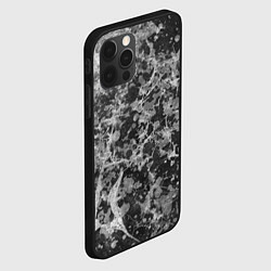 Чехол для iPhone 12 Pro Max Абстракция - серый антрацит, цвет: 3D-черный — фото 2