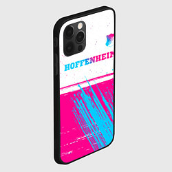 Чехол для iPhone 12 Pro Max Hoffenheim neon gradient style посередине, цвет: 3D-черный — фото 2