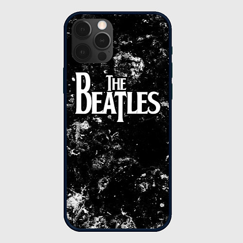 Чехол iPhone 12 Pro Max The Beatles black ice / 3D-Черный – фото 1