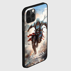 Чехол для iPhone 12 Pro Max Assassins creed паркур, цвет: 3D-черный — фото 2