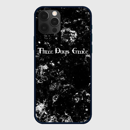 Чехол iPhone 12 Pro Max Three Days Grace black ice / 3D-Черный – фото 1