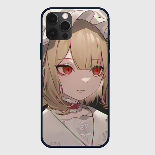 Чехол iPhone 12 Pro Max Touhou Project Flandre милая / 3D-Черный – фото 1