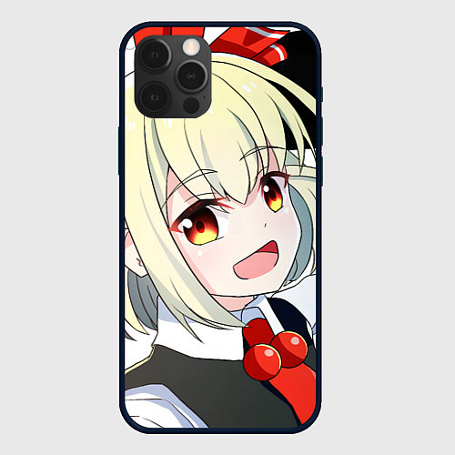 Чехол iPhone 12 Pro Max Touhou Project Rumia happy / 3D-Черный – фото 1