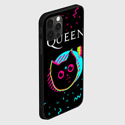 Чехол для iPhone 12 Pro Max Queen - rock star cat, цвет: 3D-черный — фото 2