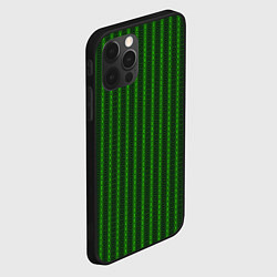 Чехол для iPhone 12 Pro Max Паттерн из пересекающихся овалов, цвет: 3D-черный — фото 2