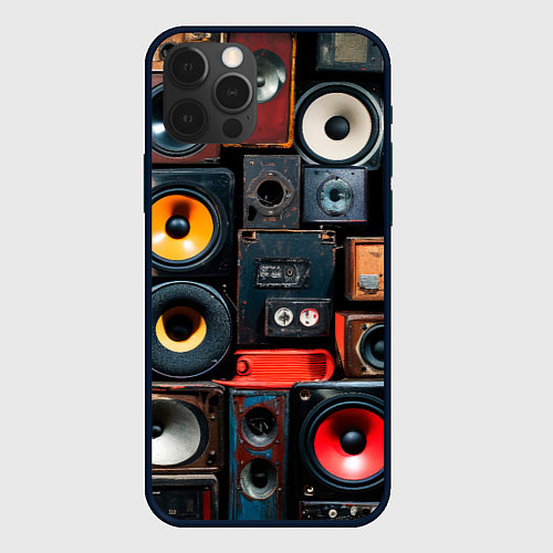 Чехол iPhone 12 Pro Max Audio speaker / 3D-Черный – фото 1