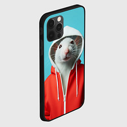 Чехол для iPhone 12 Pro Max Крыс в балахоне, цвет: 3D-черный — фото 2