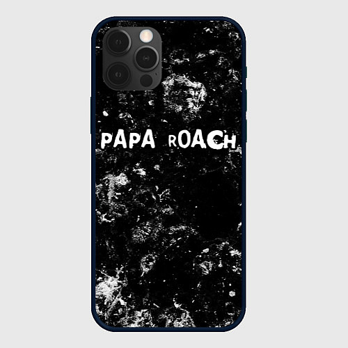 Чехол iPhone 12 Pro Max Papa Roach black ice / 3D-Черный – фото 1