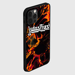 Чехол для iPhone 12 Pro Max Judas Priest red lava, цвет: 3D-черный — фото 2