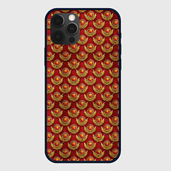 Чехол для iPhone 12 Pro Max Красные звезды СССР, цвет: 3D-черный