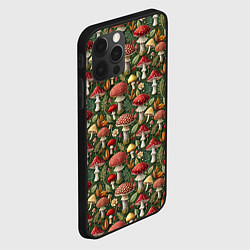 Чехол для iPhone 12 Pro Max Гриб красный мухомор, цвет: 3D-черный — фото 2