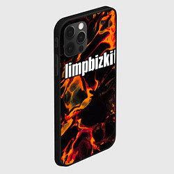 Чехол для iPhone 12 Pro Max Limp Bizkit red lava, цвет: 3D-черный — фото 2