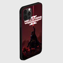 Чехол для iPhone 12 Pro Max Helldivers 2: Адский десантник, цвет: 3D-черный — фото 2