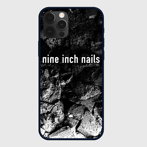 Чехол iPhone 12 Pro Max Nine Inch Nails black graphite / 3D-Черный – фото 1