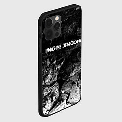 Чехол для iPhone 12 Pro Max Imagine Dragons black graphite, цвет: 3D-черный — фото 2