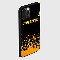 Чехол для iPhone 12 Pro Max Juventus - gold gradient посередине, цвет: 3D-черный — фото 2