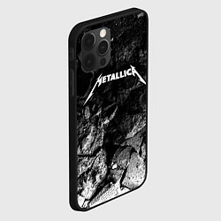 Чехол для iPhone 12 Pro Max Metallica black graphite, цвет: 3D-черный — фото 2