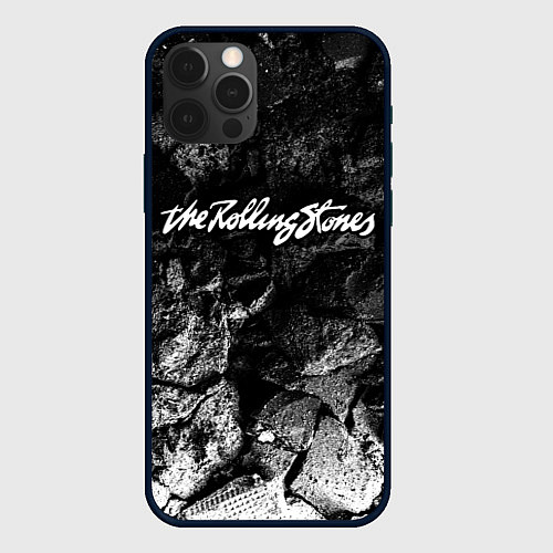 Чехол iPhone 12 Pro Max Rolling Stones black graphite / 3D-Черный – фото 1