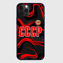 Чехол iPhone 12 Pro Max СССР - red stripes