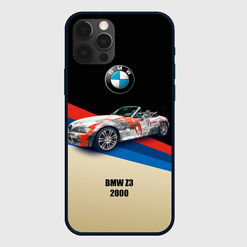 Чехол iPhone 12 Pro Max Немецкий родстер BMW Z3 / 3D-Черный – фото 1