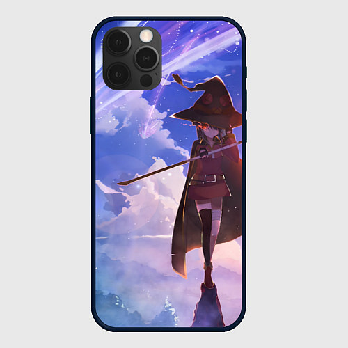 Чехол iPhone 12 Pro Max Konosuba Мэгумин cute / 3D-Черный – фото 1