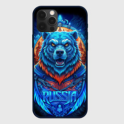 Чехол iPhone 12 Pro Max Ледяной белый русский медведь