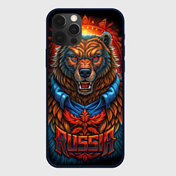 Чехол iPhone 12 Pro Max Военный русский медведь