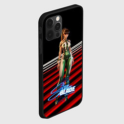 Чехол для iPhone 12 Pro Max Stellar Blade Eve black red, цвет: 3D-черный — фото 2