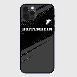 Чехол iPhone 12 Pro Max Hoffenheim sport на темном фоне посередине