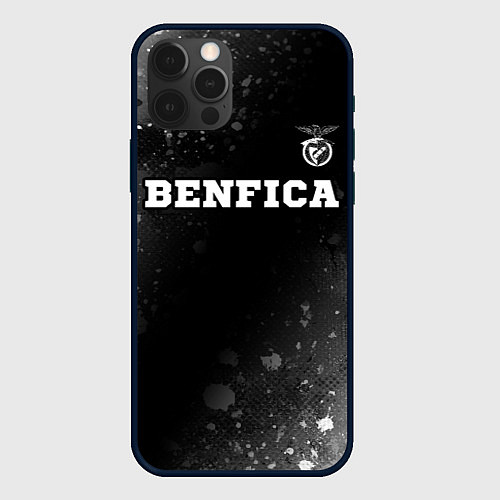 Чехол iPhone 12 Pro Max Benfica sport на темном фоне посередине / 3D-Черный – фото 1