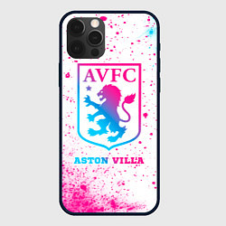 Чехол iPhone 12 Pro Max Aston Villa neon gradient style