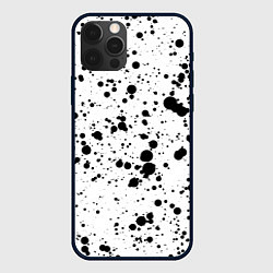 Чехол для iPhone 12 Pro Max Черные пятна, цвет: 3D-черный