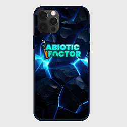 Чехол iPhone 12 Pro Max Abiotic Factor синее неоновое свечение