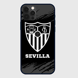 Чехол iPhone 12 Pro Max Sevilla sport на темном фоне