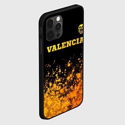 Чехол для iPhone 12 Pro Max Valencia - gold gradient посередине, цвет: 3D-черный — фото 2