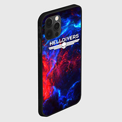 Чехол для iPhone 12 Pro Max Helldivers: Space Logo, цвет: 3D-черный — фото 2