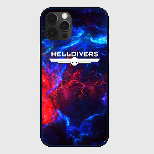 Чехол iPhone 12 Pro Max Helldivers: Space Logo / 3D-Черный – фото 1