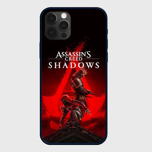 Чехол iPhone 12 Pro Max Главные герои Assassins creed shadows / 3D-Черный – фото 1