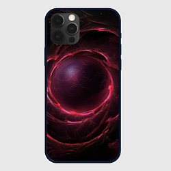 Чехол iPhone 12 Pro Max Темный магический фон с круглым порталом